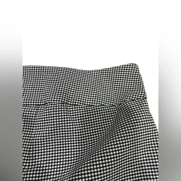 Lisette Black and‎ White Gingham Pull On Stretch Bermuda Short Mid Rise US 6 - Picture 5 of 11